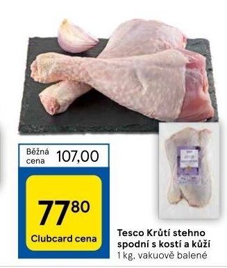 Krůtí stehna Tesco