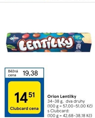 Lentilky Orion