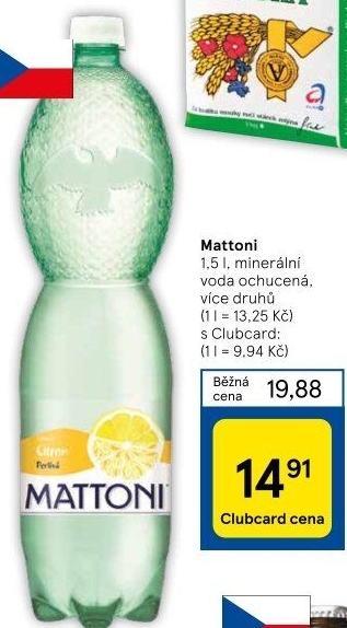 Ochucená voda Mattoni