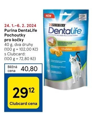 Pamlsky pro kočky Denta Life Purina