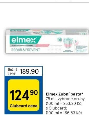 Pasty na zuby Elmex