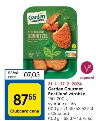 Produkty veganské Veggie Garden Gourmet