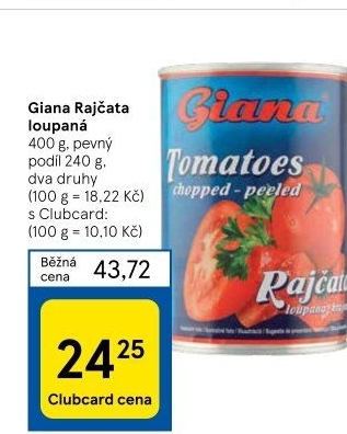Rajčata loupaná Giana