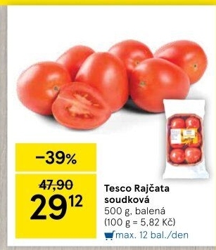 Rajčata soudková Tesco