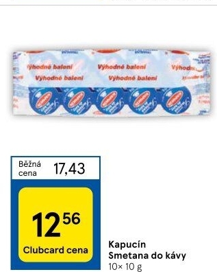 Smetánky do kávy Kapucín