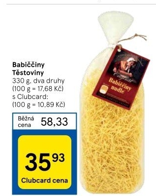 Těstoviny babiččiny Druid