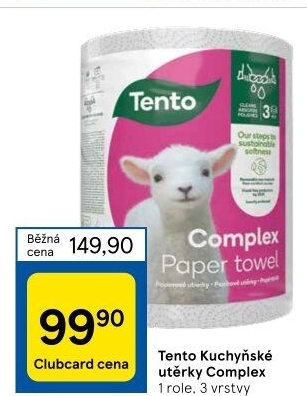 Utěrky kuchyňské 3vrstvé Complex Tento