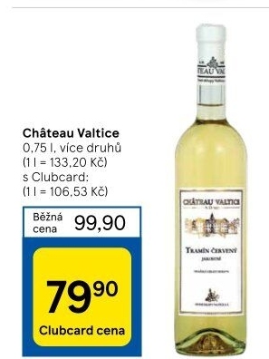 Vína Chateau Valtice