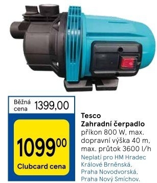 Zahradní čerpadlo Tesco
