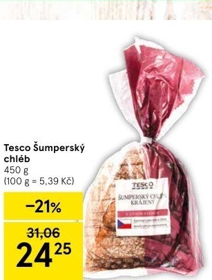 Chléb Šumperský Tesco