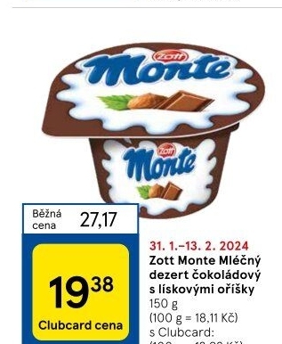 Dezert Monte Zott