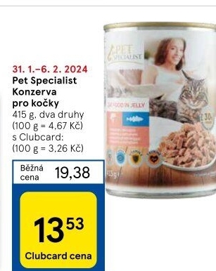 Konzerva pro kočky Pet Specialist