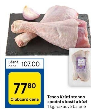 Krůtí stehna Tesco