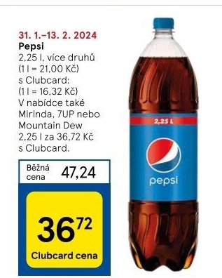 Limonáda Pepsi