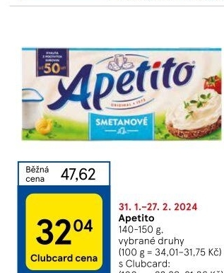 Sýr tavený Apetito