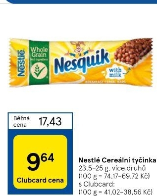 Tyčinka cereální Nestlé