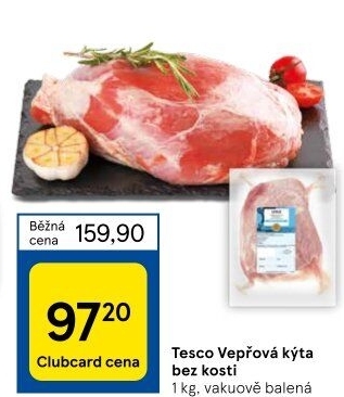 Vepřová kýta bez kosti Tesco