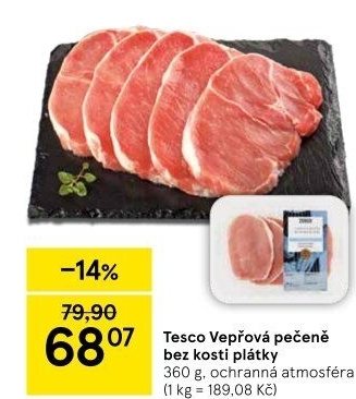 Vepřová pečeně bez kosti Tesco