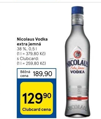 Vodka extra jemná St. Nicolaus