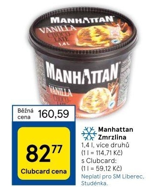 Zmrzlina v kelímku Manhattan Nestlé