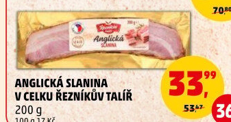 Anglická slanina Řezníkův talíř