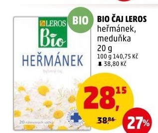 Čaj bylinný bio Leros