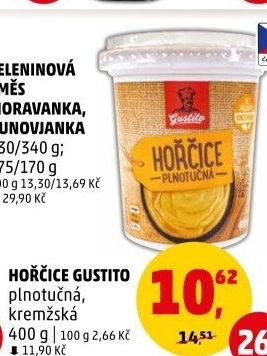 Hořčice plnotučná Gustito