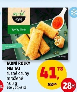 Jarní rolky mražené Mei Tai Asia