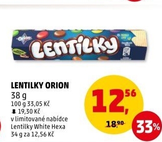 Lentilky Orion