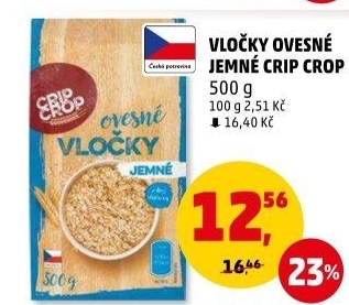 Ovesné vločky Crip Crop