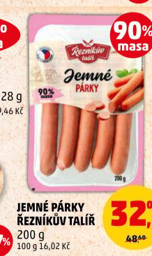 Párky jemné Řezníkův talíř