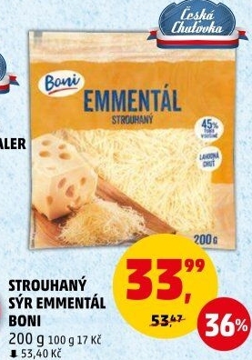 Sýr Ementál strouhaný Boni