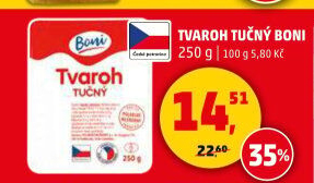 Tvaroh tučný Boni