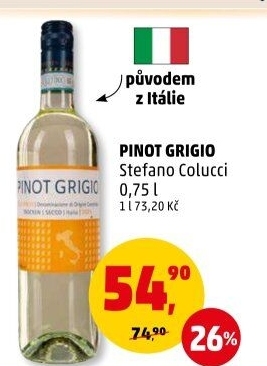 Víno Pinot Grigio Stefano Colucci
