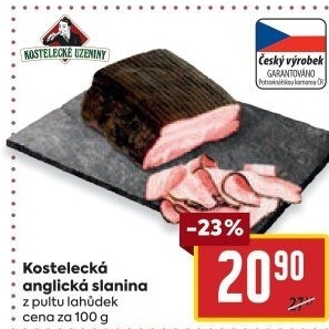 Anglická slanina kostelecká