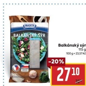Balkánský sýr Madeta