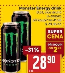 Energetický nápoj Monster Energy
