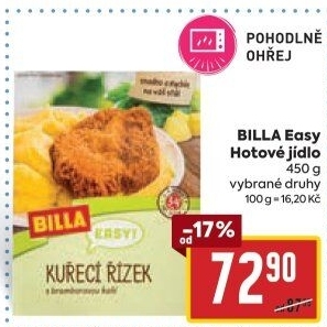 Hotová jídla Billa Easy