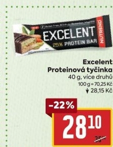 Proteinová tyčinka Excelent Nutrend