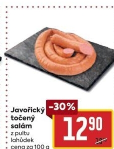Salám javořický točený
