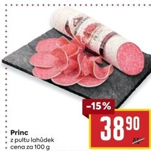 Salám Princ Kostelecké uzeniny