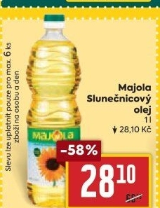 Slunečnicový olej Majola