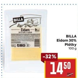 Sýr Eidam 30% Billa