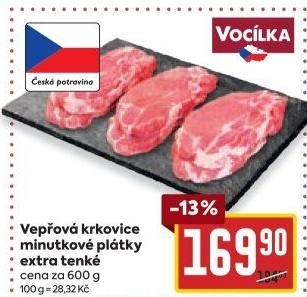 Vepřová krkovice bez kosti Vocílka