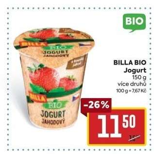 Jogurt ochucený Bio Billa