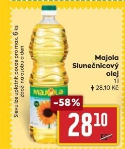 Slunečnicový olej Majola