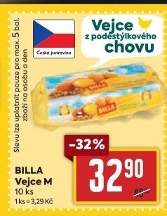 Vejce z podestýlky M Billa