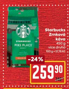 Zrnkové kávy Starbucks