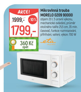 Mikrovlnná trouba ETA Morelo 0209 90000