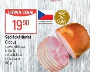Šunka sedlácká výběrová Globus